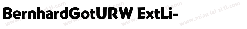 BernhardGotURW ExtLi字体转换